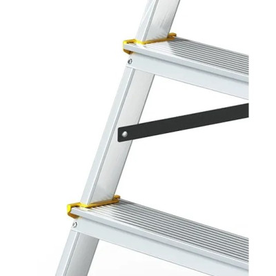 Hliníkové štafle oboustranné, 2x6 stupňů, 2,83 m, max. zátěž 150 kg