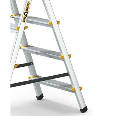Hliníkové schůdky oboustranné, 2x3 stupně, 2,2 m, max. zátěž 150 kg