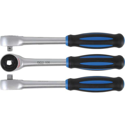 Přepínací ráčna 3/8" BGS100106 s otočnou rukojetí a posuvným čtyřhranem