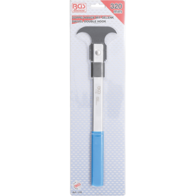 Dvojitý hák 320 mm BGS100118, kloubový pro demontáž těsnicích kroužků