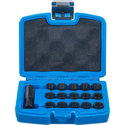Vložkovacia sada BGS100149 na opravu závitov zapaľovacích sviečok M16 x 1,25 mm (17 dielov)