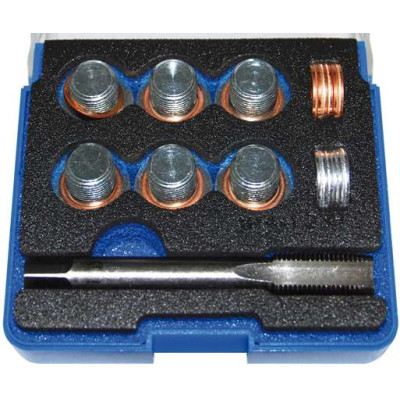 Sada pro opravu závitů olejových van M14 x 1,25 mm BGS100151 (Sada 25 dílů)