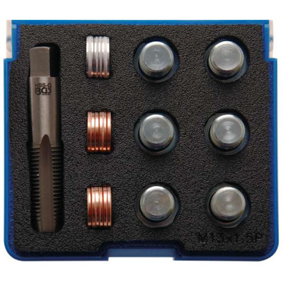Sada na opravu závitů olejových van M13 x 1,5 mm BGS100156 (25 dílů)