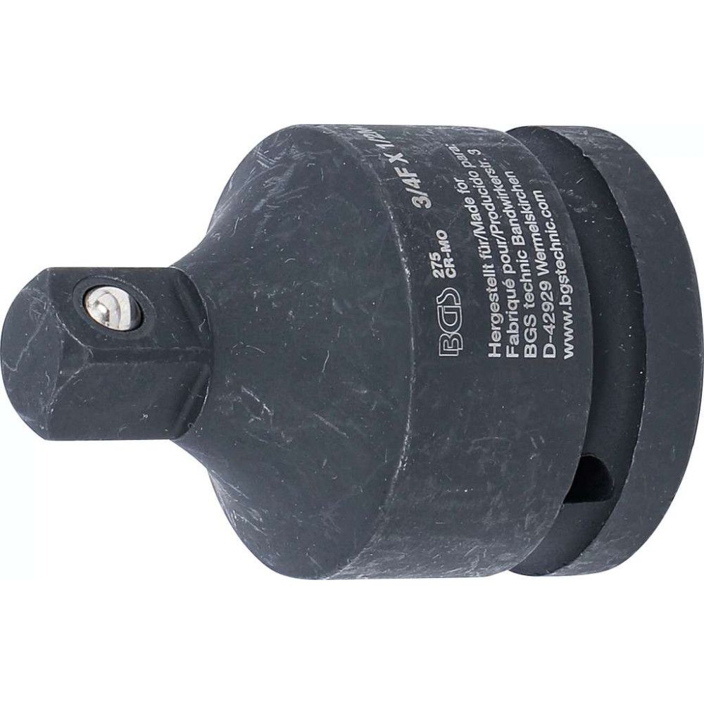 Adaptér 1/2" BGS100275 pro vnitřní 3/4", tvrzený