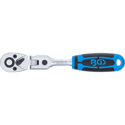 Prepínacia račňa 1/4" BGS100285, kĺbová s vyhadzovačom