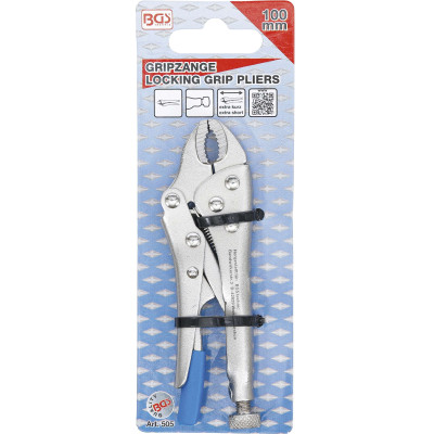 Samosvorné upínacie kliešte Grip 100 mm BGS100505, extra krátke