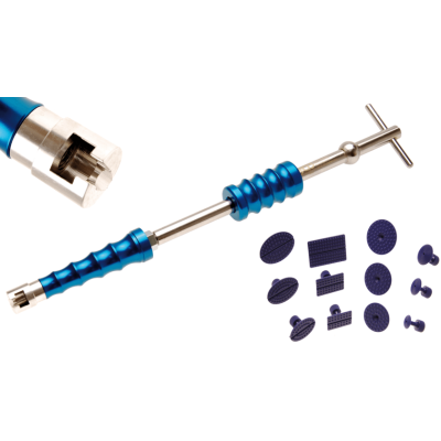 Karosárske kladivo s adaptérmi BGS100865-6 Sada 13 dielov