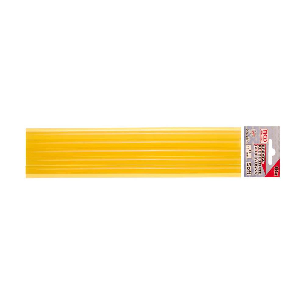 Tyčinky tavného lepidla pr. 11 mm BGS100867 Balenie 10 ks (K sade BGS 100865, 108057)