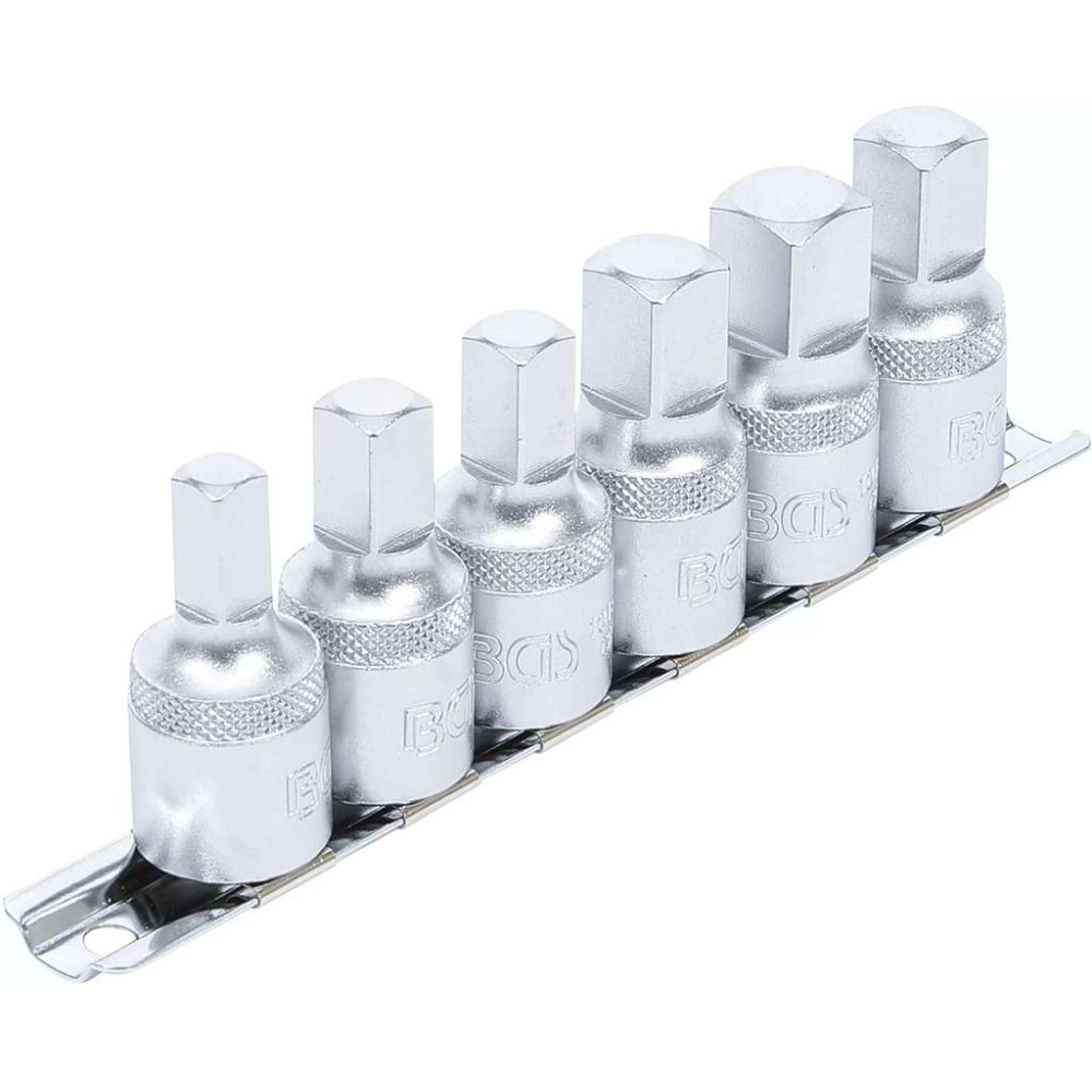 Zástrčné hlavice 1/2" 8 ÷ 14 mm BGS101016 pro olej. výpustě Sada 6 dílů