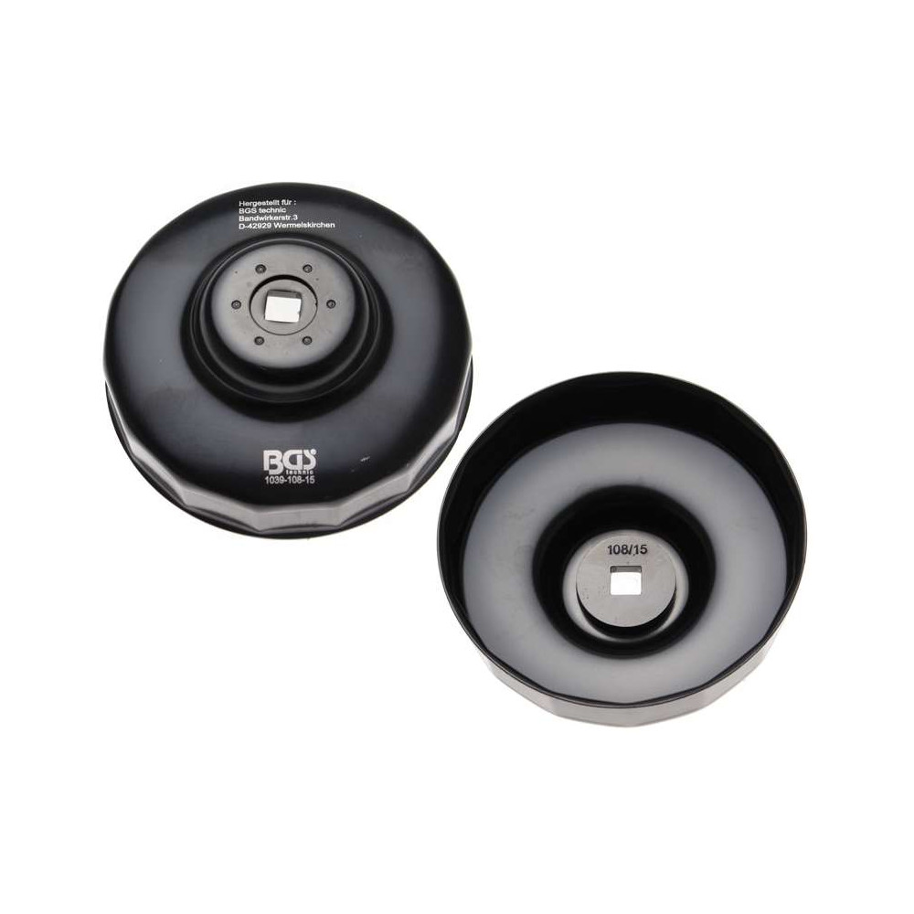 Klíč na olejové filtry průměr 108 mm, 15hranný BGS101039-108-15 (Volvo Diesel)