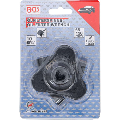 Klíč na olejové filtry průměr 65 ÷ 120 mm BGS101039-SPINNE, 3ramenný