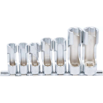 Nástrčné hlavice 3/8" BGS101105 10 ÷ 19 mm, otevřené. (Sada 7 dílů)