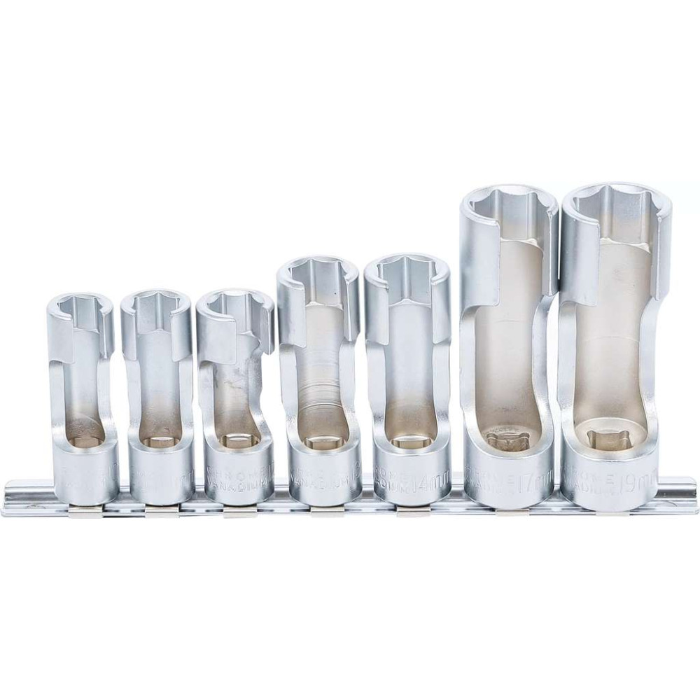 Nástrčné hlavice 3/8" BGS101105 10 ÷ 19 mm, otevřené. (Sada 7 dílů)