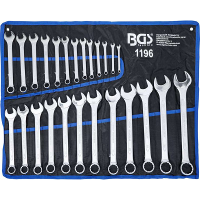 klíče očkoploché 6,0-32,0 mm, sada 25 dílů, BGS 1196 v PV