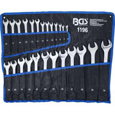 klíče očkoploché 6,0-32,0 mm, sada 25 dílů, BGS 1196 v PV