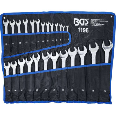 klíče očkoploché 6,0-32,0 mm, sada 25 dílů, BGS 1196 v PV