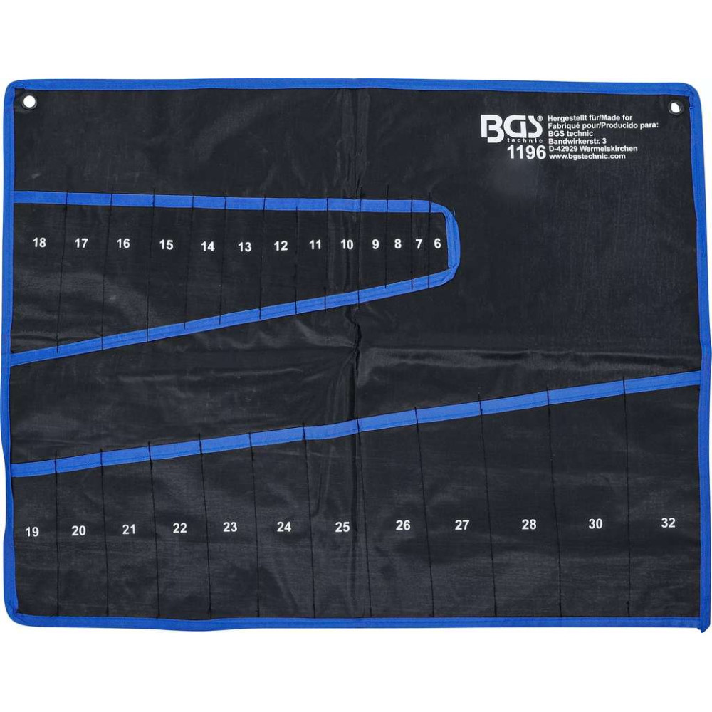 Prázdná kapsa BGS101196-LEER z tetronu pro sadu klíčů BGS 1196