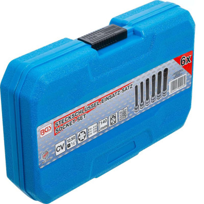 Nástrčné hlavice 1/2" pre E-profil E10 ÷ E20 BGS102028 Sada 6 dielov