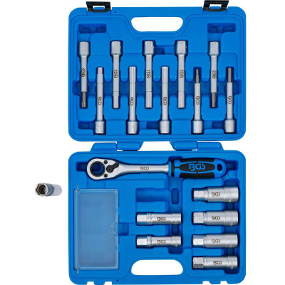 Nástrčné hlavice 1/2" na montáž tlmičov BGS102087 Sada 18 dielov