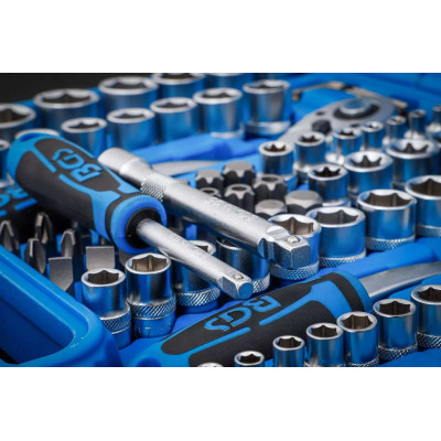 Gola sada BGS-192K Račňa 1/4", 3/8" a 1/2" (5/32" ÷ 1.1/4") BGS102245 Pre Torque - palcová