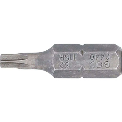 Skrutkovací bit 1/4" T-profil T15 s otvorom BGS102440