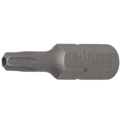 Bit pohon vnější šestihran 6,3 mm (1/4") T-profil (pro Torx) s otvorem T20