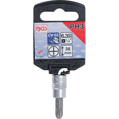 Zástrčná bitová hlavica 1/4" PH 3 BGS102489