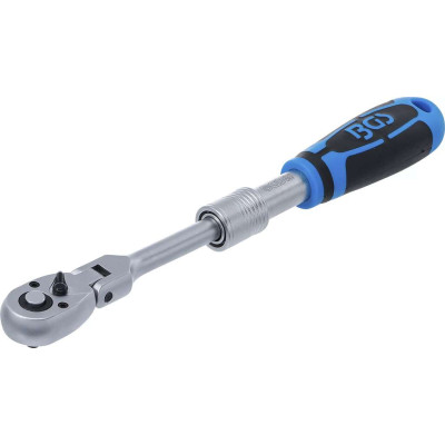 Teleskopická prepínacia račňa 1/4" 210 ÷ 250 mm BGS1025125, uhlová