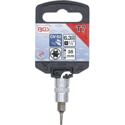 Zástrčná bitová hlavica 1/4" TX 7 BGS102557