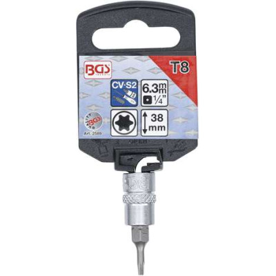 Zástrčná bitová hlavica 1/4" TX 8 BGS102589