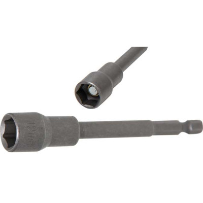 Nástrčná hlavica, šesťhranná, veľmi dlhá pre vŕtačky pohon vonkajší šesťhran 6,3 mm (1/4") 12 mm