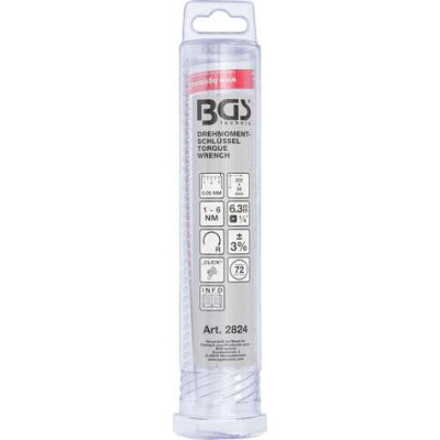 Momentový kľúč 1/4" BGS102824 (1 ÷ 6 Nm)