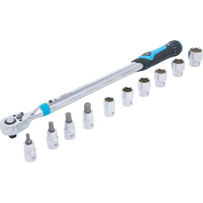 Momentový kľúč 1/2" vrátane hlavíc šesťhran 6 ÷ 27 mm BGS102865 40 ÷ 200 Nm (Sada 11 dielov)
