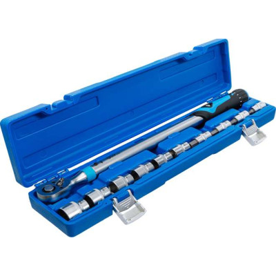 Momentový kľúč 1/2" vrátane hlavíc šesťhran 6 ÷ 27 mm BGS102865 40 ÷ 200 Nm (Sada 11 dielov)
