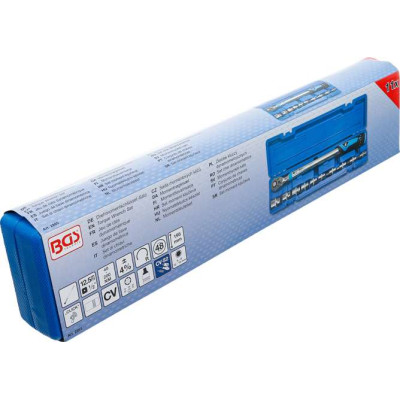 Momentový kľúč 1/2" vrátane hlavíc šesťhran 6 ÷ 27 mm BGS102865 40 ÷ 200 Nm (Sada 11 dielov)