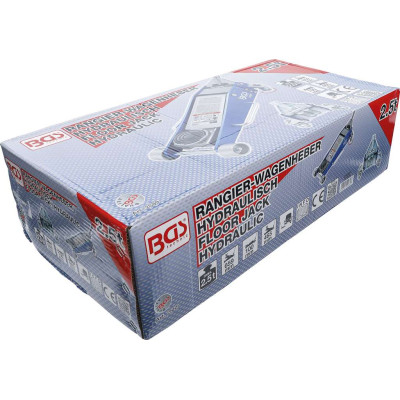 Pojazdný hydraulický zdvihák 2,5 t BGS102889, hliníkový korpus