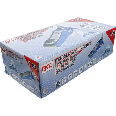 Pojazdný hydraulický zdvihák 1,5 t BGS102897, hliníková a oceľová konštrukcia