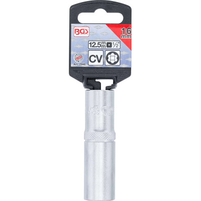 Nástrčná hlavica 1/2" 16 mm BGS102946, predĺžená, Super Lock