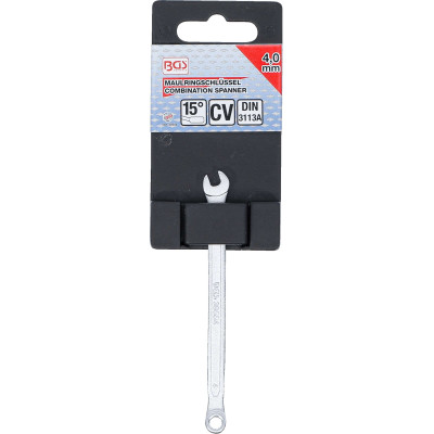Očkoplochý klíč 4 mm BGS1030554, DIN 3113A matný chrom