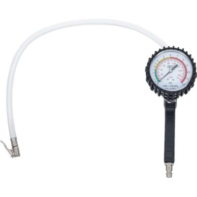 Merač tlaku pneumatík - pneumerač DL 0 ÷ 12 Barov BGS103242, manometer pr. 80 mm