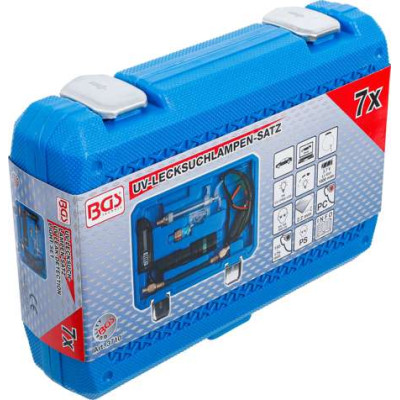 Aku UV lampa pro vyhledávání netěsností BGS103710 Sada 7 ks (1,5 Ah)