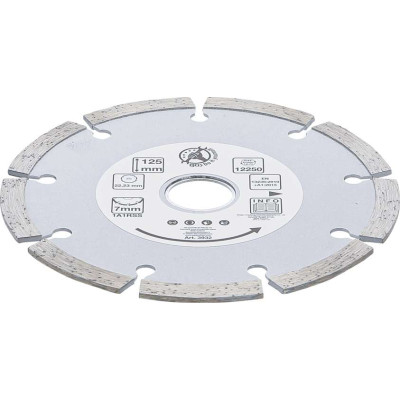 Kotouč diamantový segmentový průměr 125 mm, BGS 3932