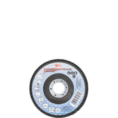 Lamelový brusný kotouč průměr 115 mm K 80, BGS 3971