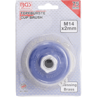 Hrncový kartáč pr. 75 x 57 mm BGS103983 Upnutí M14 x 2 mm