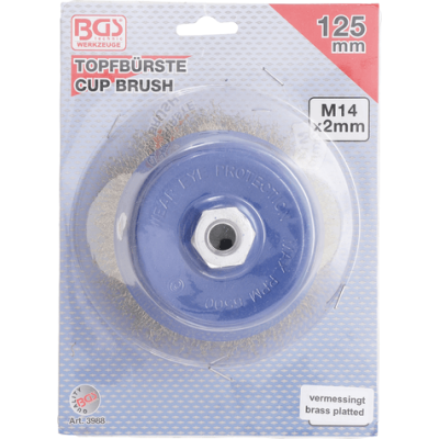 Hrncový kartáč pr. 125 x 75 mm BGS103988 Upnutí M14 x 2 mm