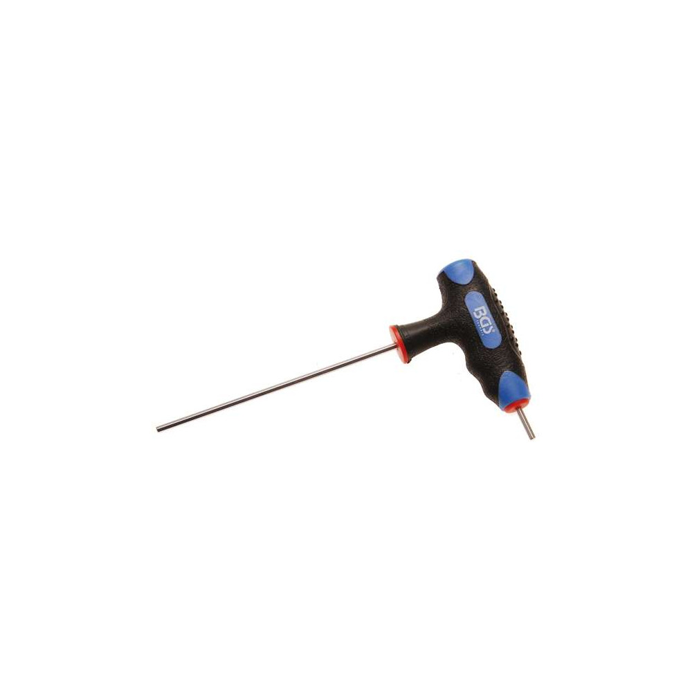 Zástrčný šestihranný klíč (inbus) 2 mm s T-rukojetí BGS104010-1 a boční čepelí