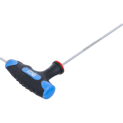 Zástrčný šestihranný klíč (inbus) 2,5 mm s T-rukojetí BGS104010-2 a boční čepelí