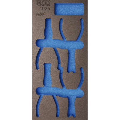 Vložka do dílenského vozíku 1/3 BGS104025-1 prázdná. Pro BGS 4025