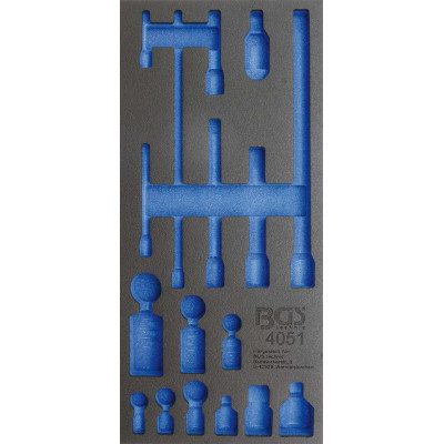 Vložka do dílenského vozíku 1/3 prázdná pro BGS 4051