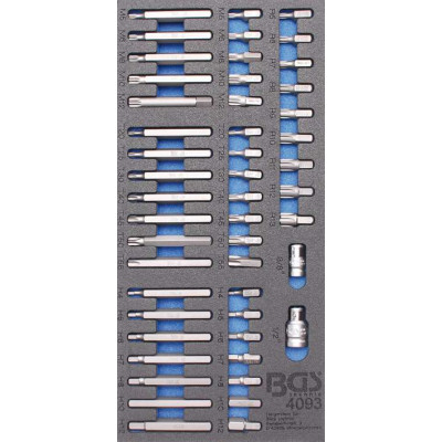 Nářaďový modul 1/3 - BGS1040936 Kombinované bity. Sada 49 dílů